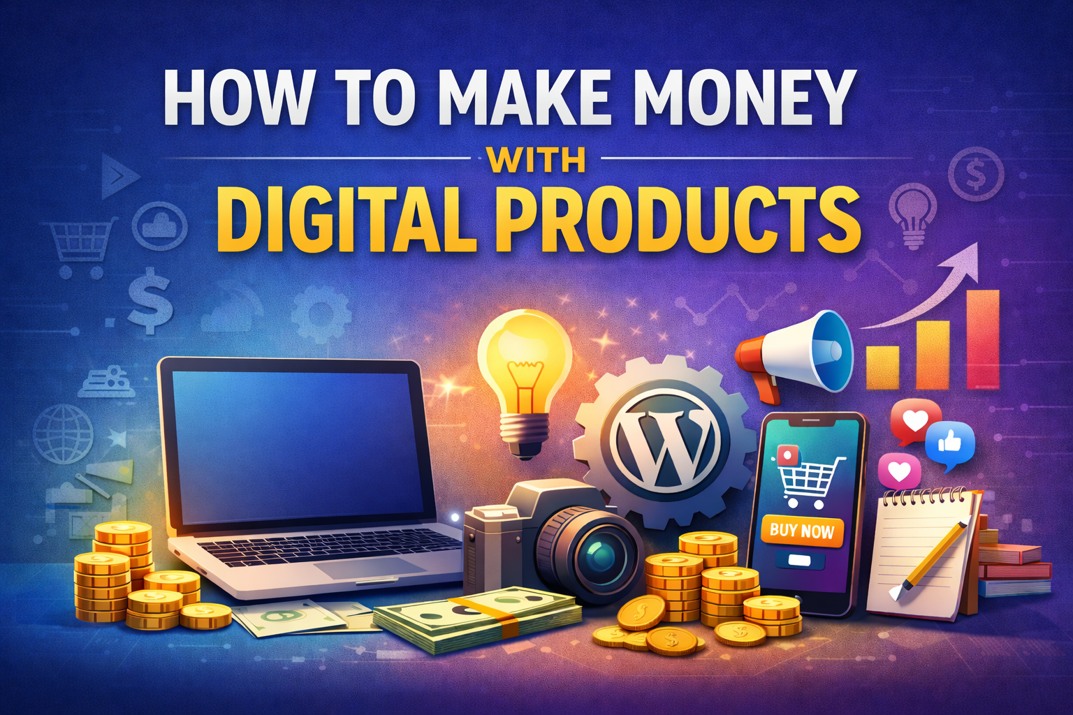 How to Make Money  With Digital Products (Step-by-Step Guide)